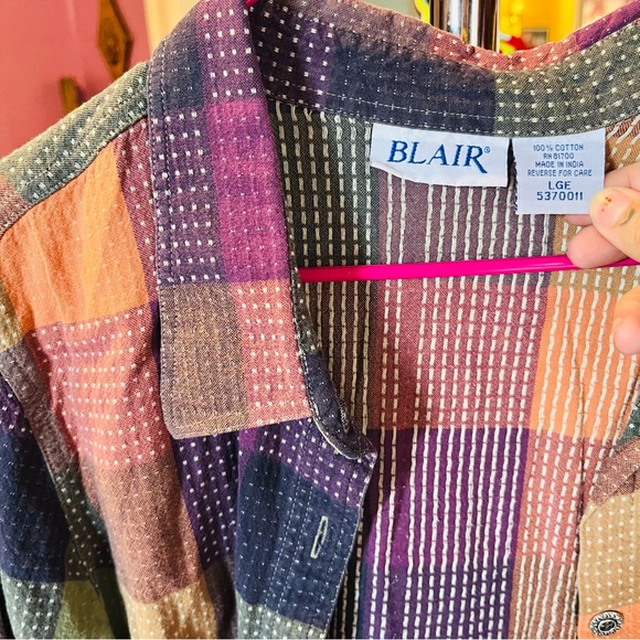 Vintage patchwork button down - Picture 2 of 2